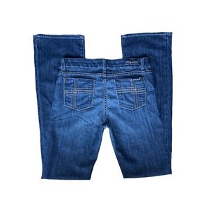 fidelity denim mid rise boot cut jeans